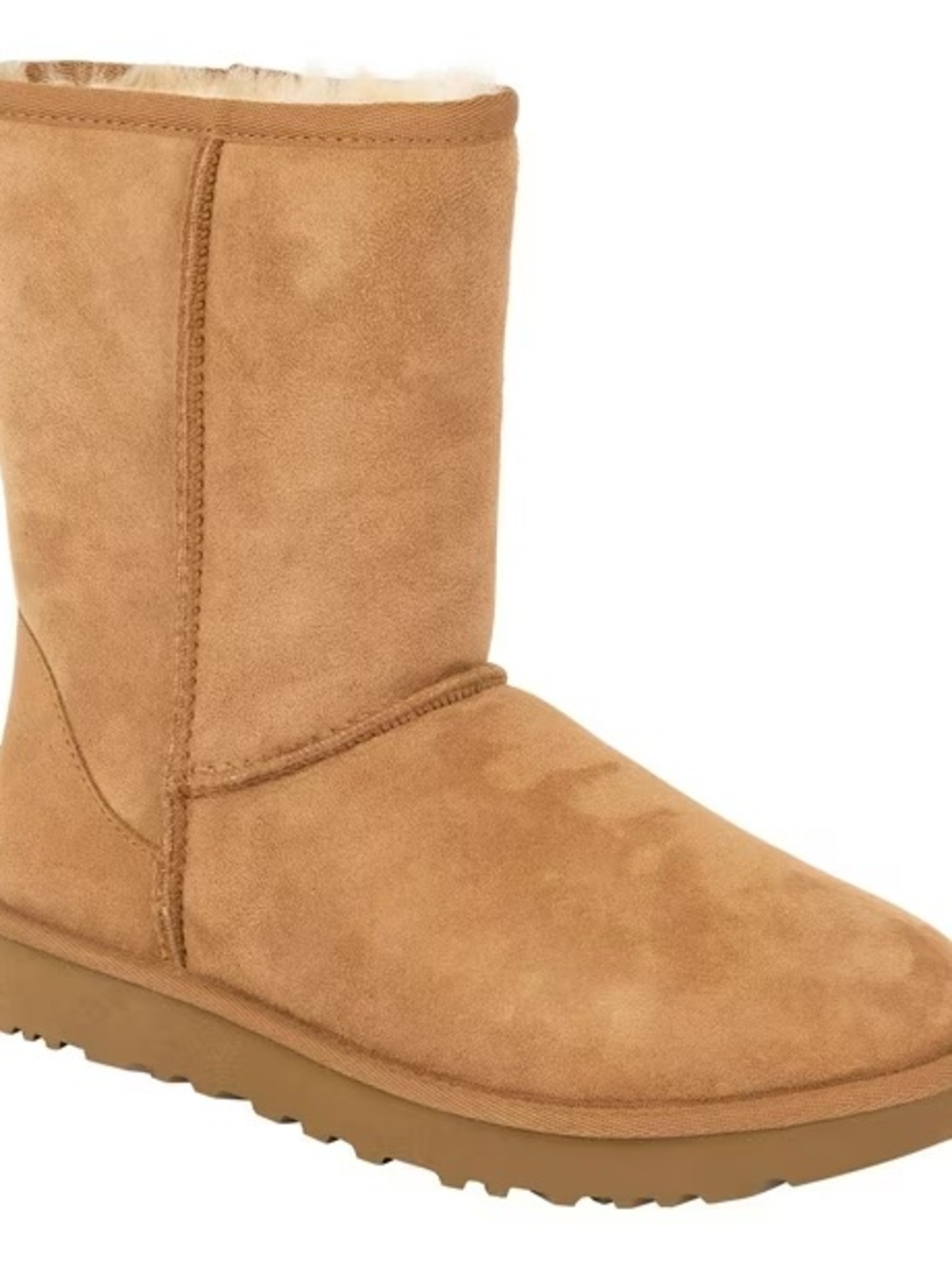 Quince Women's Suede Shearling Lined Boot - Tan Size 8